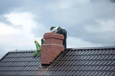 Martin Fiala, Stavba komínu